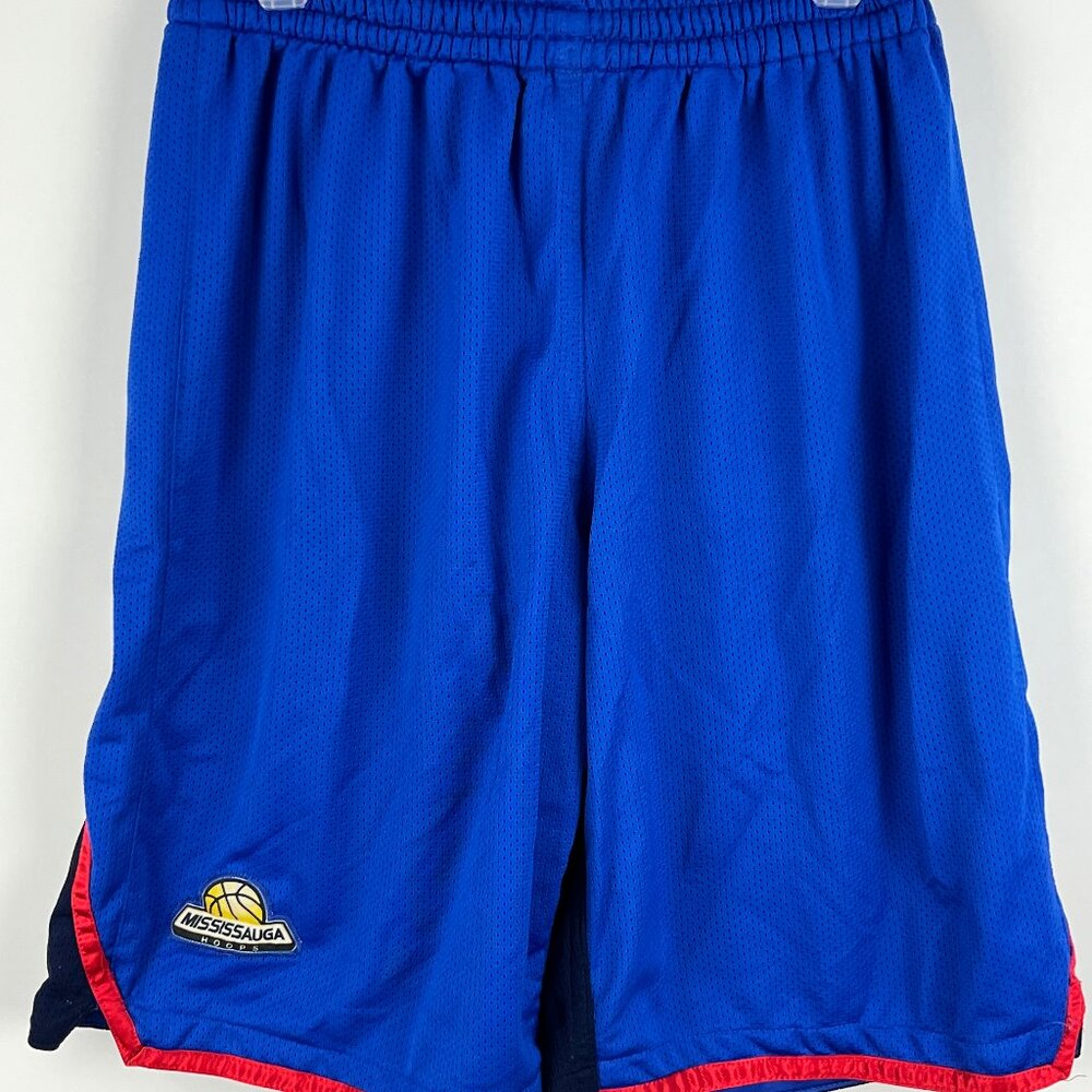 Unbranded Activewear Shorts Size 2XL Elastic Waist Blue Lined Basketball